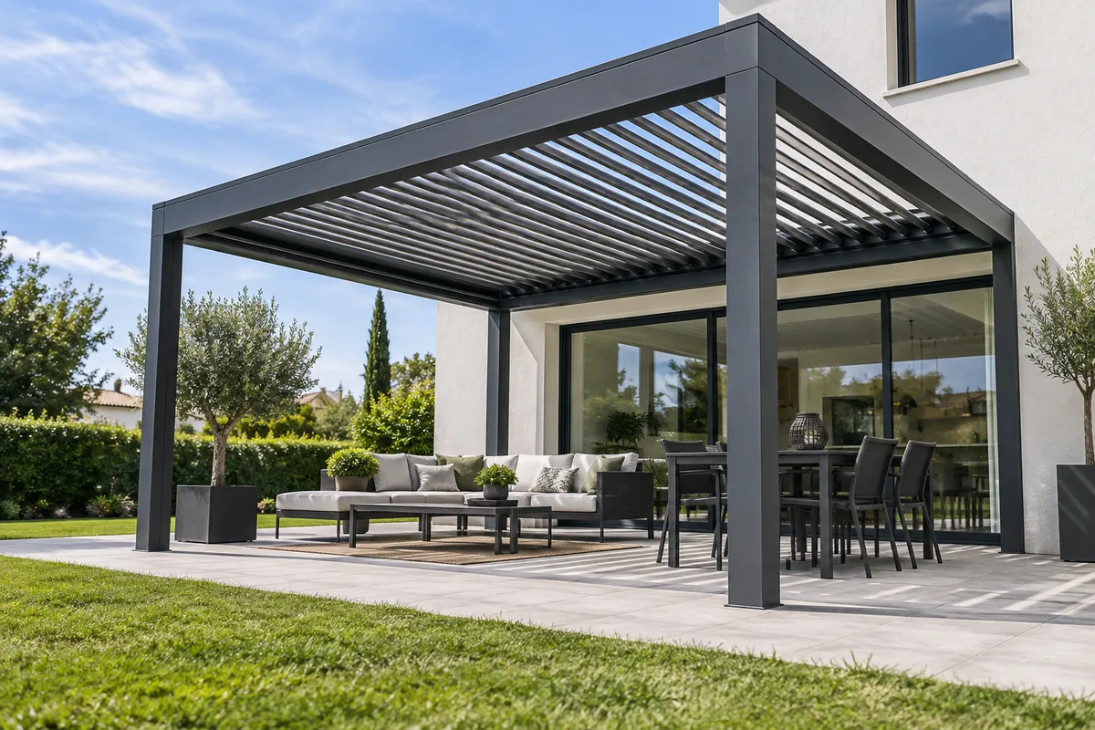 Pergola bioclimatique : fonctionnement et entretien